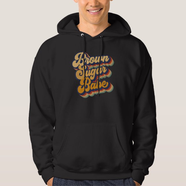 Veste À Capuche Brown Sugar Babe Black Melanin Women Pride Afro Qu (Devant)