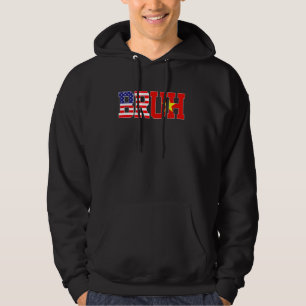 Veste À Capuche Bruh USA Vietnam Pays Drapeau Américain Vietnamien