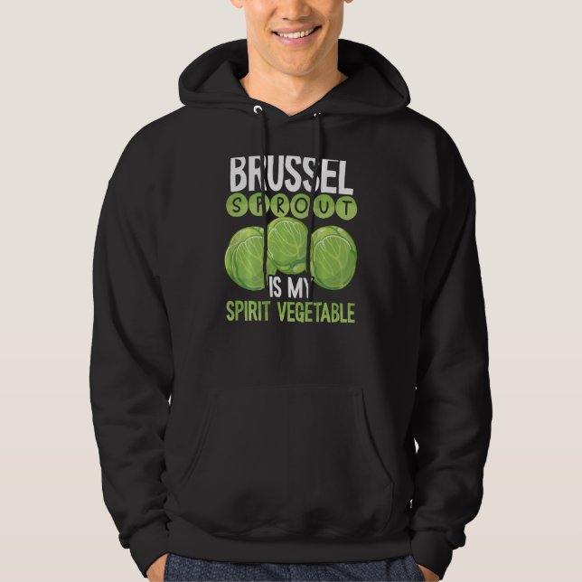 Veste À Capuche Brussels Sprout Is My Spirit Vegetable Backprint V (Devant)
