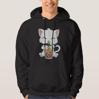 Veste À Capuche Bubble Thé Chat Boba Bubble Boissons Amoureux de