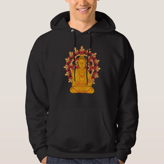 Veste À Capuche Buddhist Mandala Spiritual Meditation Zen Buddhism (Devant)