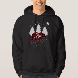 Veste À Capuche Buffalo Plaid Gigi Bear Arbre de Noël Pyjama Fami