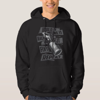 Veste À Capuche Build It Tune It Race It Break It - Race Car Enthu