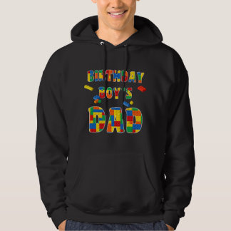 Veste À Capuche Building Block Dad Of Birthday Boy