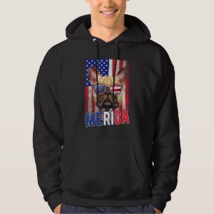 Veste À Capuche Bulldog 4 juillet Garçons Lunettes de soleil Usa C