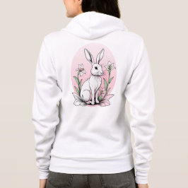 Veste À Capuche Bunny mignon et lys