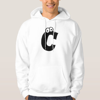 Veste À Capuche C, lettre avec globes oculaires