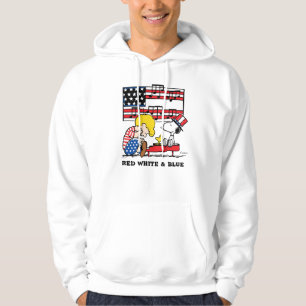 Veste À Capuche cacahuètes Schroeder patriotique, Woodstock & Sn