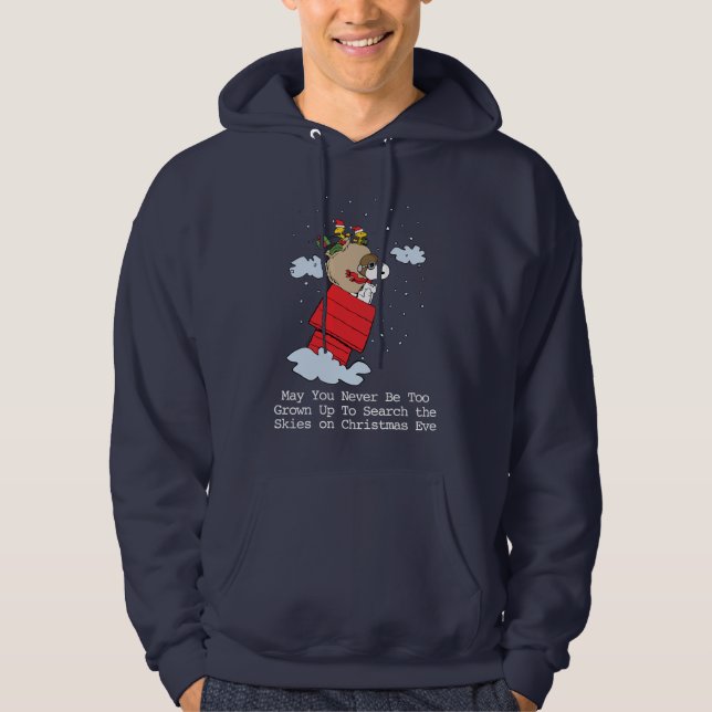 Veste À Capuche cacahuètes | Snoopy l'As Volant à Noël (Devant)