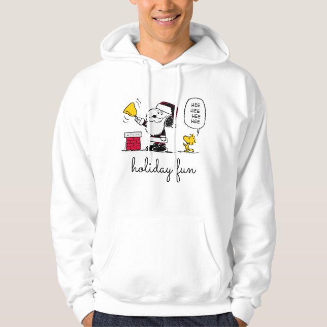 Veste À Capuche cacahuètes | Snoopy & Woodstock Père Noël Bell Rin (Devant)