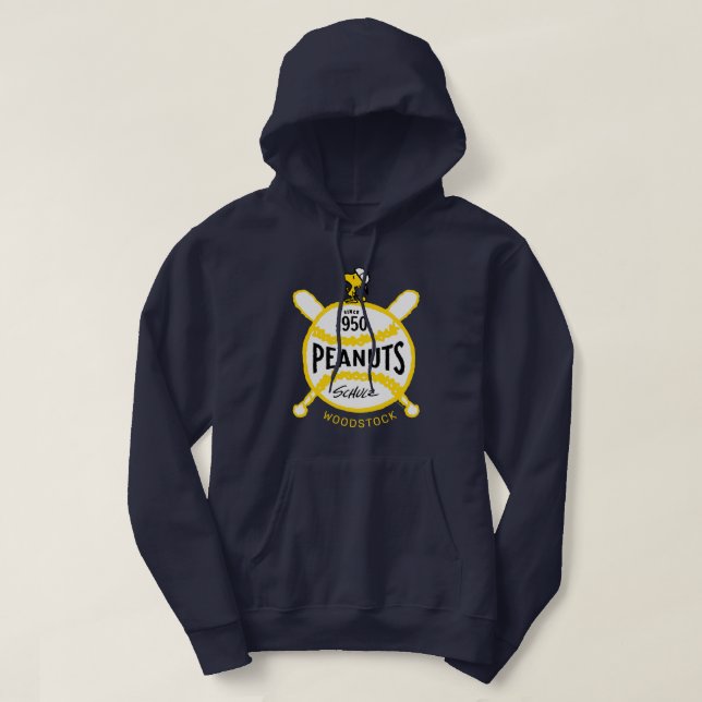Veste À Capuche cacahuètes | WoodstockPeanuts Baseball depuis 1950 (Design devant)
