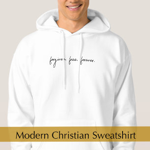 Veste À Capuche Cadeau Chrétien Écriture Moderne Personnalisée Par