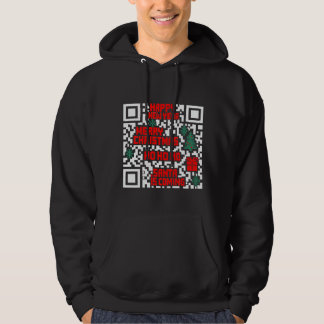 Veste À Capuche cadeau code QR de Noël