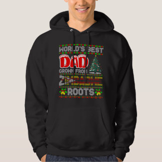 Veste À Capuche Cadeau de Noël Papa du Monde Né au Zimbabwe