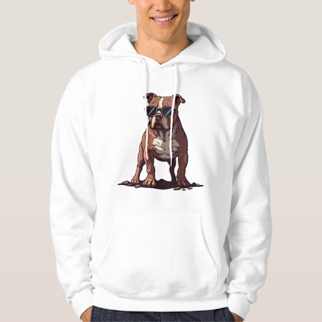 Veste À Capuche Cadeaux du propriétaire de Pitbull (Devant)