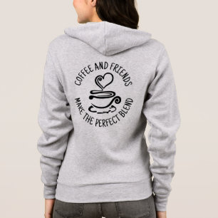 Veste À Capuche Café et amis, faire le mélange parfait