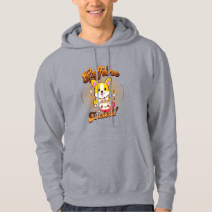 VESTE À CAPUCHE CAFFEINE DE CORGI FUELED!
