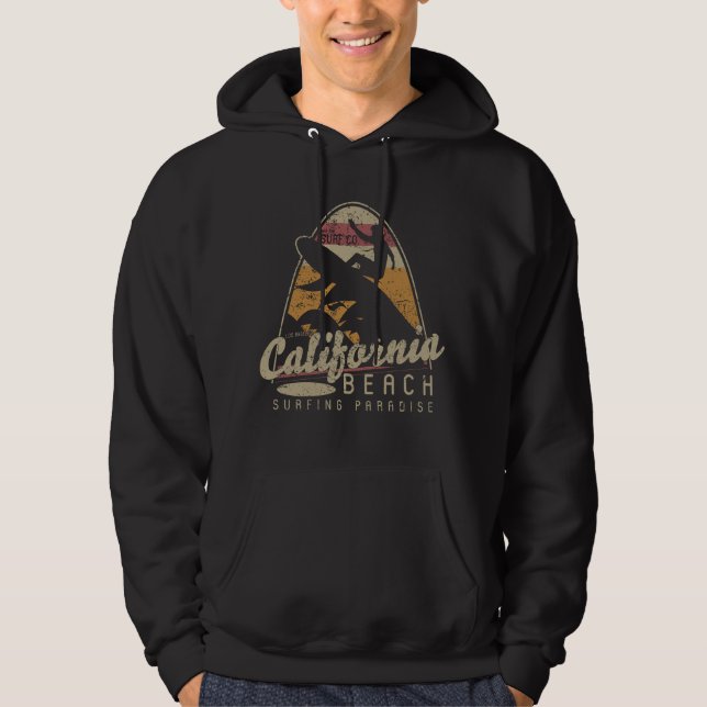 Veste À Capuche California Beach Sunset Tee - Coastal Summer Shirt (Devant)