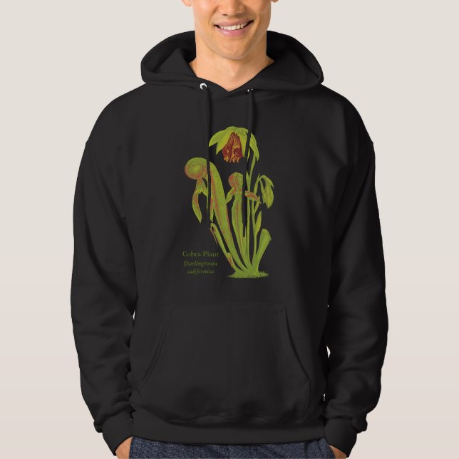 Veste À Capuche Californica de Darlingtonia, plante carnivore (Devant)