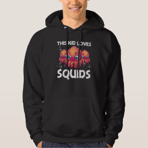 Veste À Capuche Calmar Pour Enfants Garçons Octopus Shore Kraken C