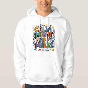 Veste À Capuche Calme d'esprit Tee shirt de motivation pour coureu