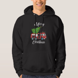 Veste À Capuche Camion de pompiers Sapin de Noël Pompiers