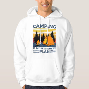 Veste À Capuche Camping est mon plan de retraite Drôle camping Cad