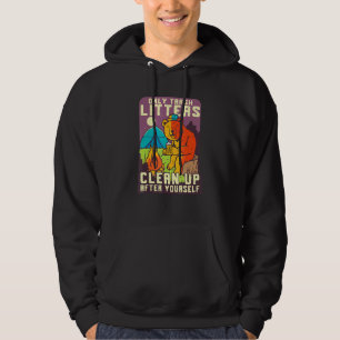 Veste À Capuche Camping Pun Bear Only Trash Litters Campfire Outdo