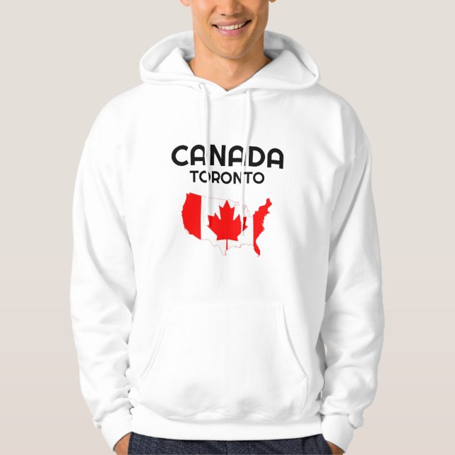 Veste À Capuche Canada, Canada pays, drapeau du Canada, Canada swe (Devant)