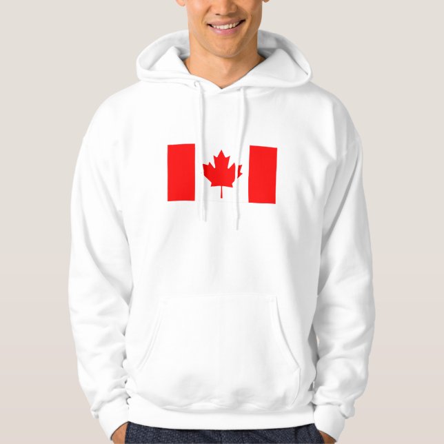Veste À Capuche Canada - Drapeau canadien (Devant)