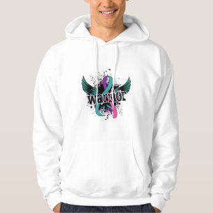 Veste À Capuche Cancer de la thyroïde du guerrier 16