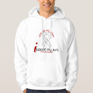 Veste À Capuche Cancer de poumon je soutiens ma tante