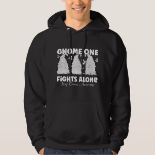 Veste À Capuche Cancer du poumon Gnome à ruban blanc