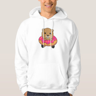 Veste À Capuche Canettes de castor doux Donut rose