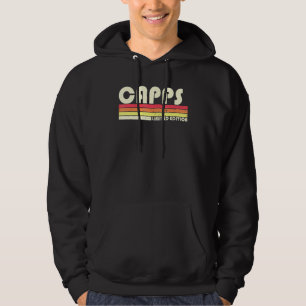 Veste À Capuche Capps Nom de famille Retro Vintage 80s 90s Anniver
