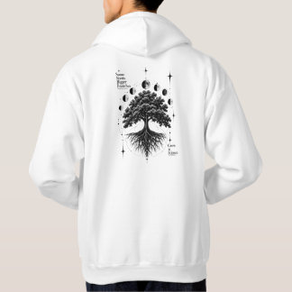 Veste À Capuche Capuche Arbre de Phase Lunaire Gothique Céleste