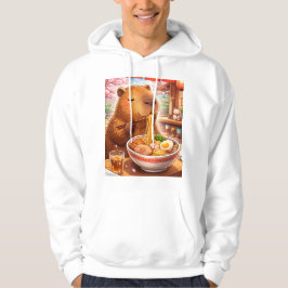 Veste À Capuche Capybara mangeant du Ramen