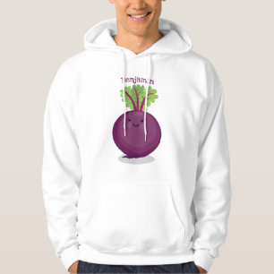 Veste À Capuche Caricature de la cuisine à la racine de betterave 
