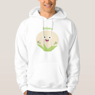 Veste À Capuche Caricature de légume de chou-fleur joyeux