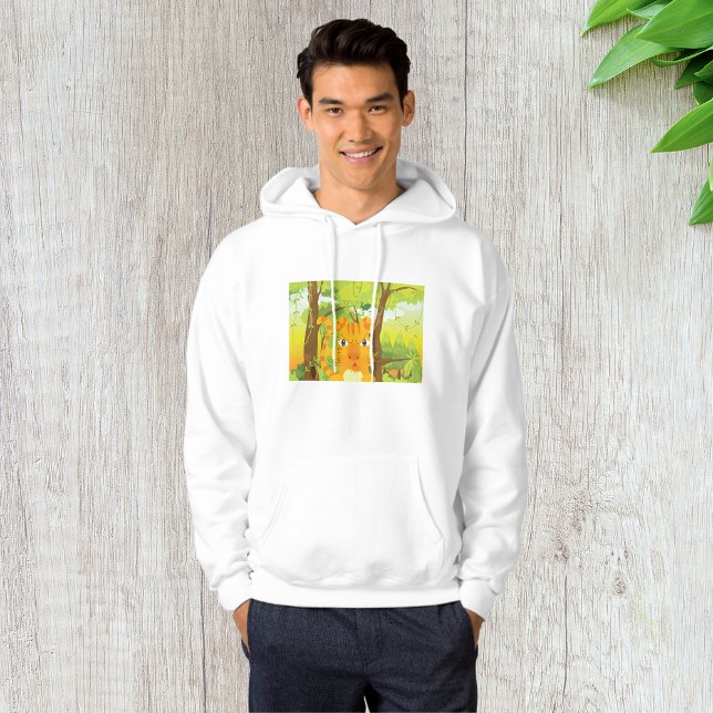 Veste À Capuche Caricature de tigre en colère mignonne dans la jun (Créateur téléchargé)