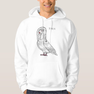 Veste À Capuche Caricature d'oiseau pigeon Jacobin