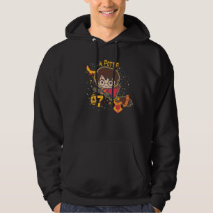 Veste À Capuche Caricature Harry Potter Quidditch Chercher