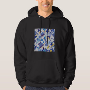 Veste À Capuche carré GÉOMÉTRIQUE DES ANNÉES 1980 MOTIF TRIANGLE B