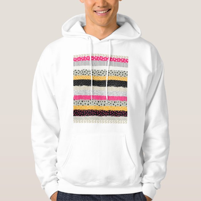 Veste À Capuche Carrelage en Patchwork : Conception Versatile Sans (Devant)