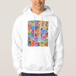 Veste À Capuche Carte de la ville de Johannesburg Afrique du Sud
