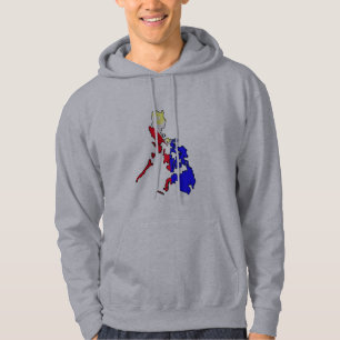 Veste À Capuche Carte philippine grand Hoody