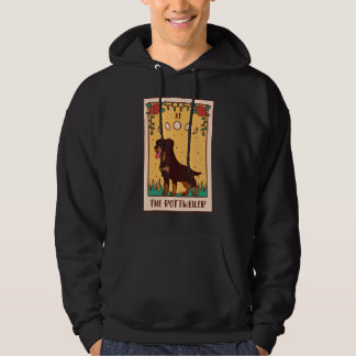Veste À Capuche Carte Tarot Occult Magie Occultisme Chien Rottweil