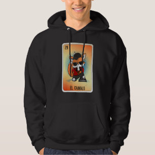 Veste À Capuche Cartes de loto de bingo d'argot mexicain EL Chaval