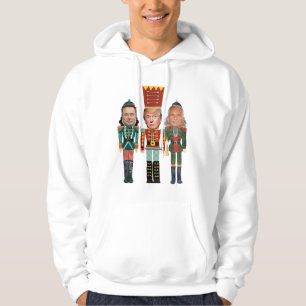 Veste À Capuche Casse-noisette de Noël Trump Kennedy Musk unisexe