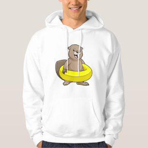 Veste À Capuche Castor à la natation avec anneau de natation